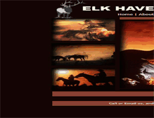 Tablet Screenshot of elkhavenhorsecamp.com